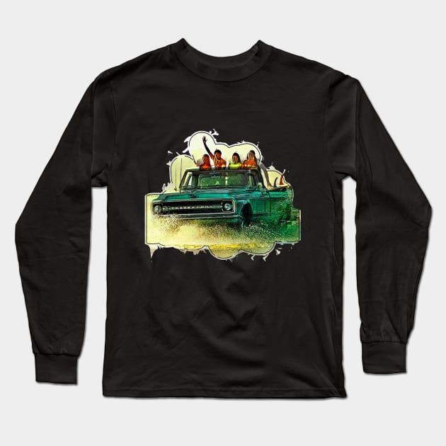 Chevy 1970 Pickups Long Sleeve T-Shirt by AaaahEeeekStudio